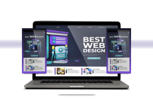 Blue And White Modern Responsive Website Development Services Instagram Post